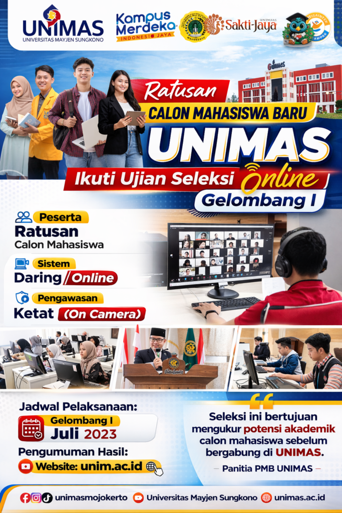 Ratusan Calon Mahasiswa Baru Unimas Ikuti Ujian Seleksi Online Gelombang I